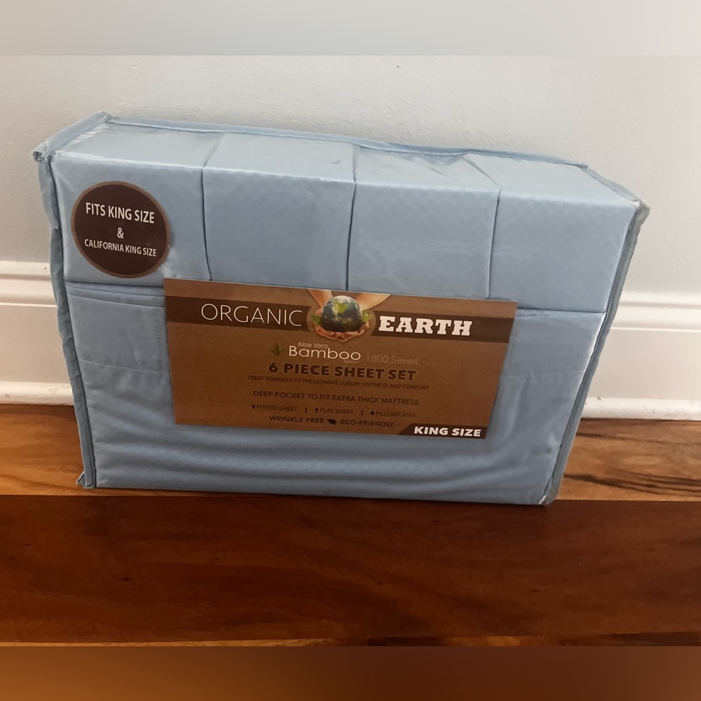 Organic Earth Aloe Vera Bamboo King Sheets
